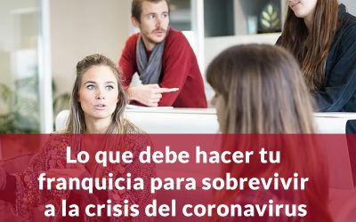 Lo que debe hacer tu franquicia para sobrevivir a la crisis del coronavirus.